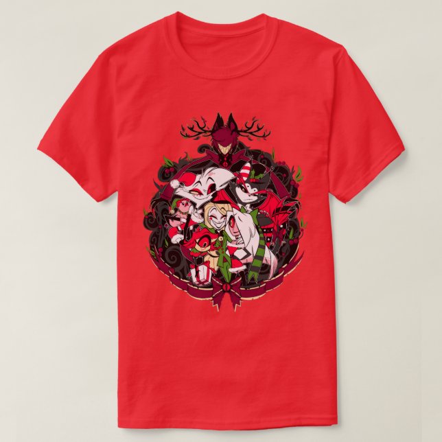 T-shirt Noël de l'hôtel Hazbin (Design devant)