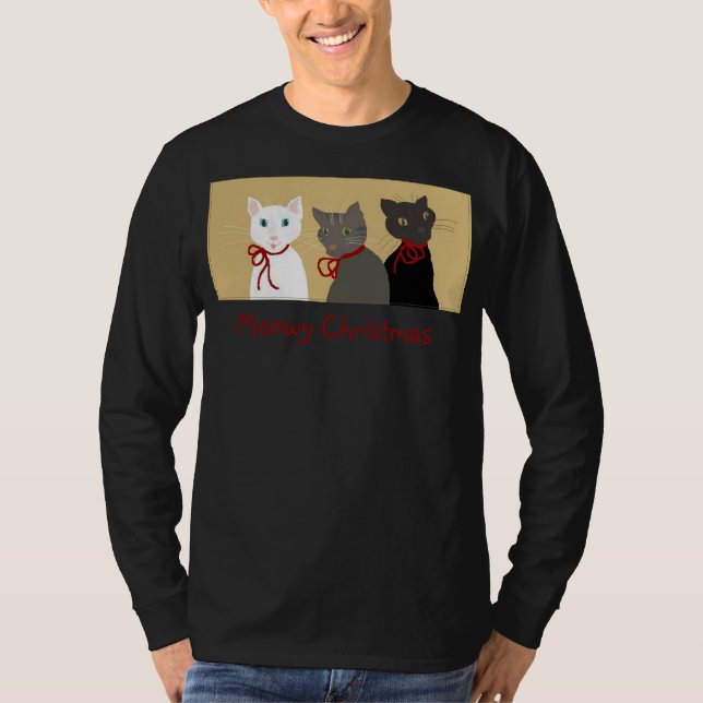 T-shirt Noël de Meowy (Devant)