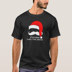T-shirt Noël de moustache - Staching par la neige