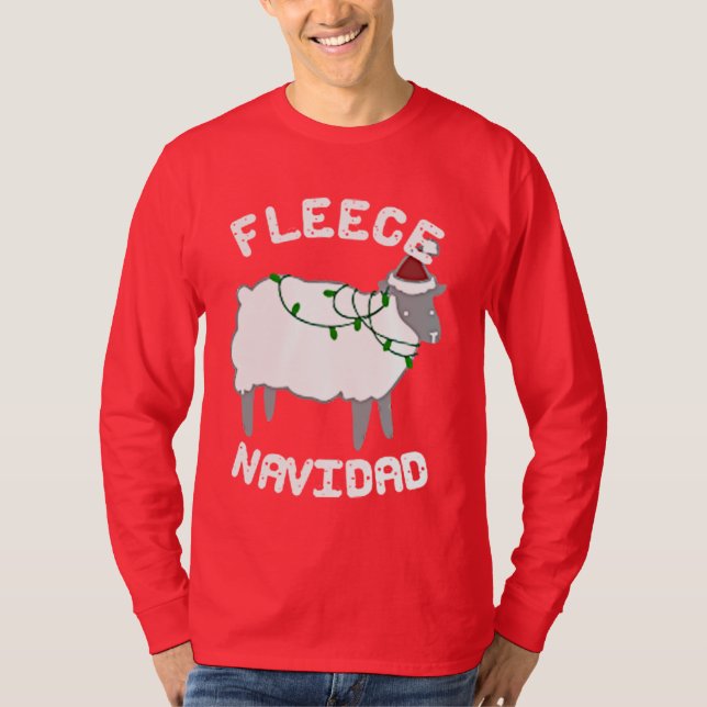 T-shirt Noël de Navidad d'ouatine (Devant)