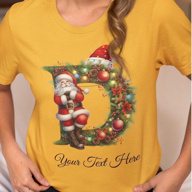 T-shirt Noël de Père Noël personnalisé (Créateur téléchargé)