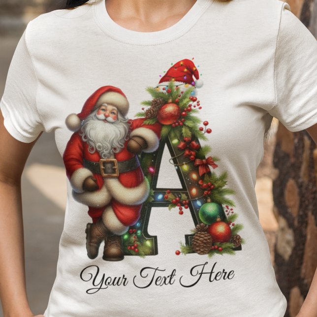 T-shirt Noël de Père Noël personnalisé (Créateur téléchargé)