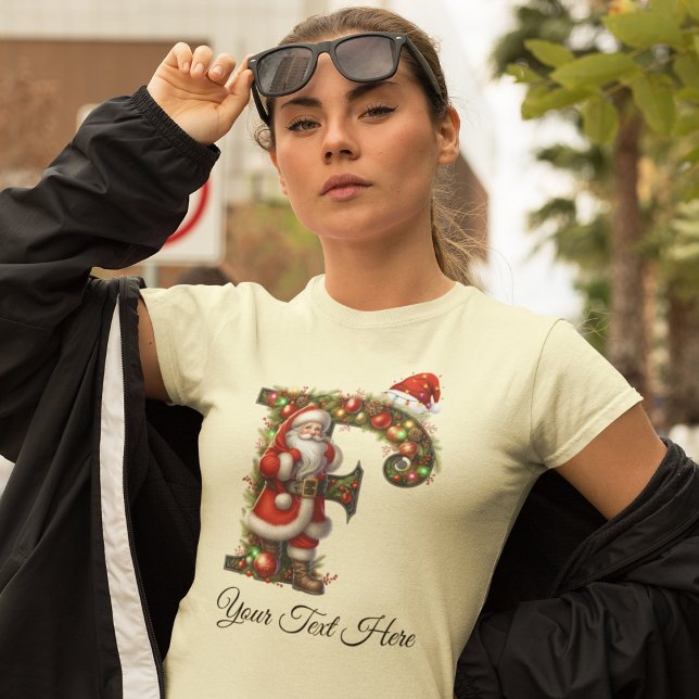 T-shirt Noël de Père Noël personnalisé (Créateur téléchargé)