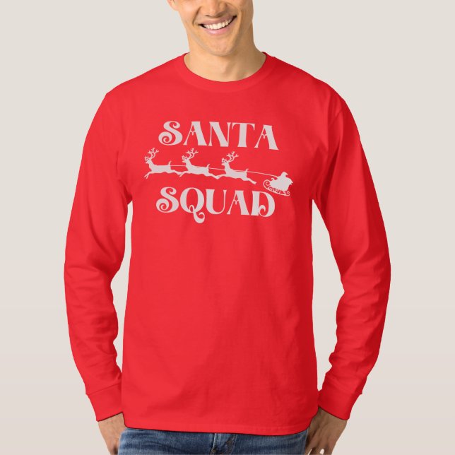 T-shirt Noël de père Noël Squad (Devant)