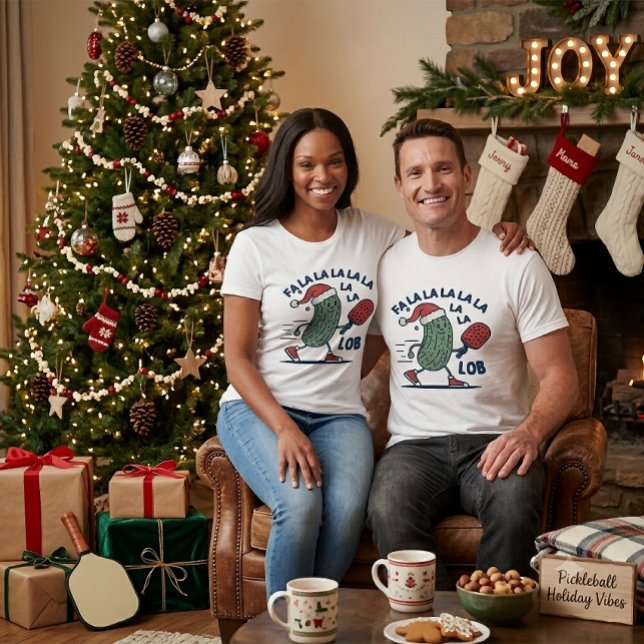 T-shirt Noël de pickleball (Créateur téléchargé)