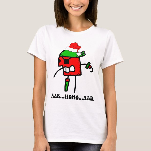 T-shirt Noël de pirates amusant (Devant)