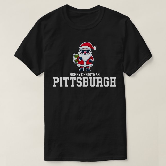 T-shirt Noël de Pittsburgh (Design devant)