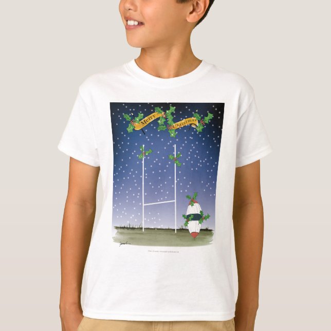T-shirt Noël de rugby (Devant)