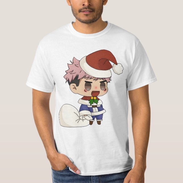 T-shirt Noël de Ryomen Sukuna (Devant)