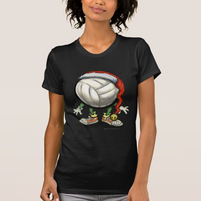 T-shirt Noël de volleyball (Devant)