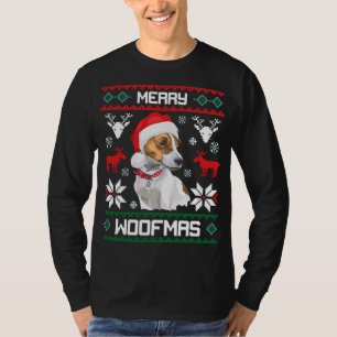 T-shirt Noël de Woofmas de chien de Jack Russell Terrier