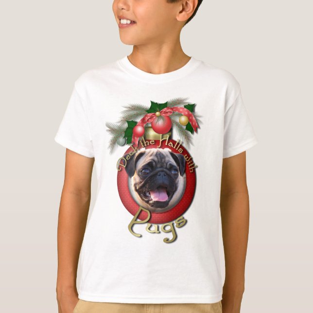 T-shirt Noël - Deck the Halls - Carlins (Devant)