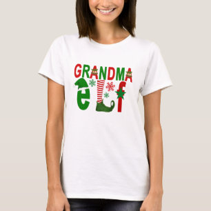 T-shirt Noël d'elfe de GRAND-MAMAN. .png