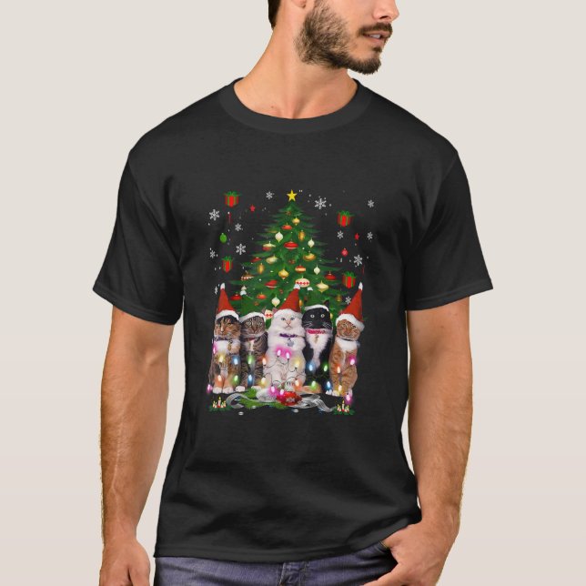 T-shirt Noël des chats (Devant)