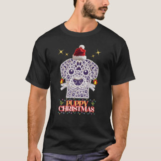 T-shirt Noël des chiots - Festive Chien Design