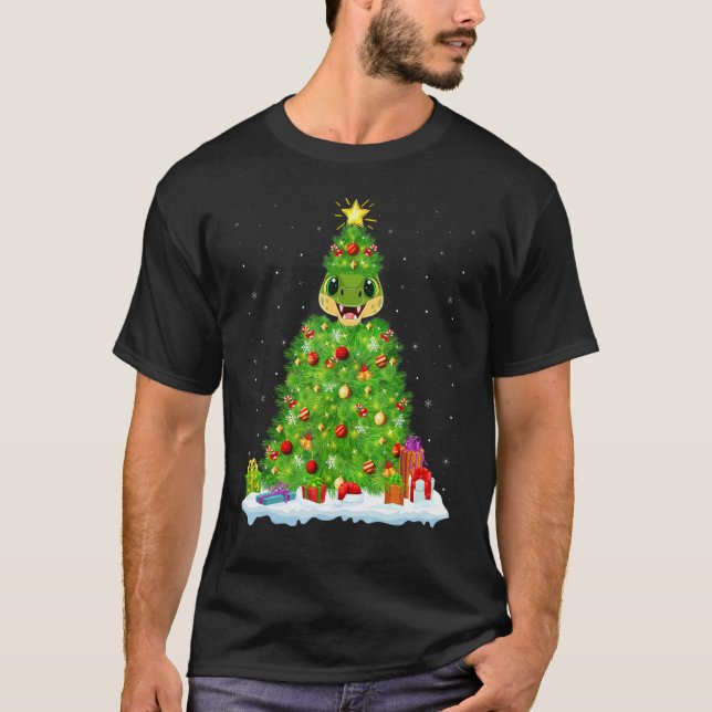 T-shirt Noël des décorations de Noël des illuminations de  (Devant)