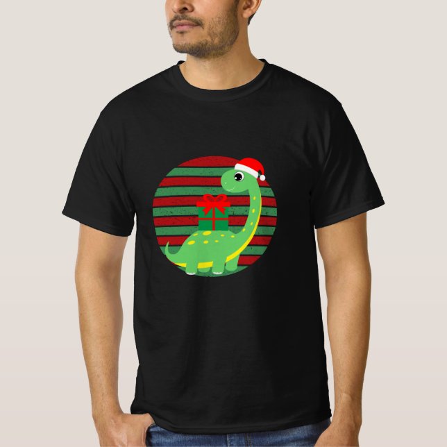 T-shirt Noël des dinosaures (Devant)