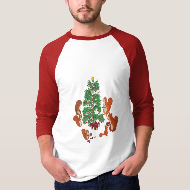 T-shirt Noël des écureuils (Devant)