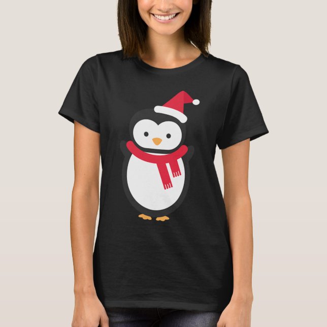 T-shirt Noël des pingouins (Devant)