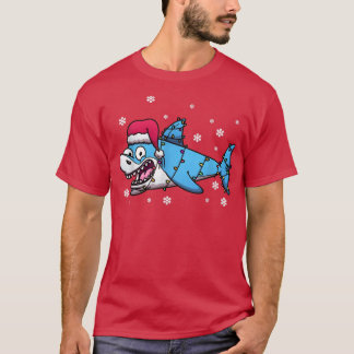 T-shirt Noël des requins de Père Noël