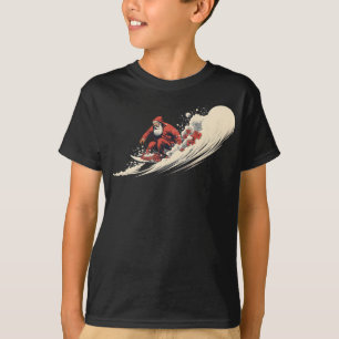 T-shirt Noël d'été de Surfing Père Noël