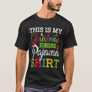 T-shirt Noël d'été rétro C'est mon Noël en juillet Pyjama