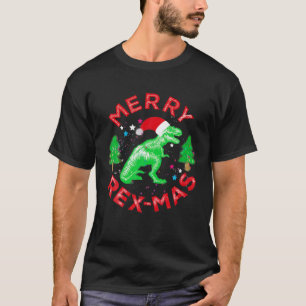 T-shirt Noël Dinosaur Joyeux Rexmas Trex Noël