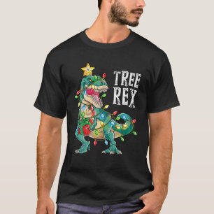 T-shirt Noël Dinosaure Arbre Rex Hommes Femmes Pyjamas Noë