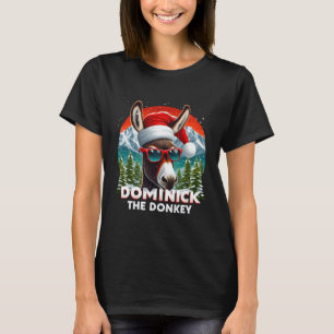 T-shirt Noël Dominick l'âne de Noël Xmas Donke