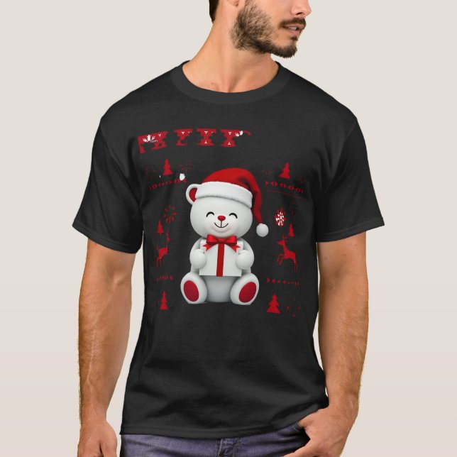 T-shirt Noël d'ours Noël (2) (Devant)
