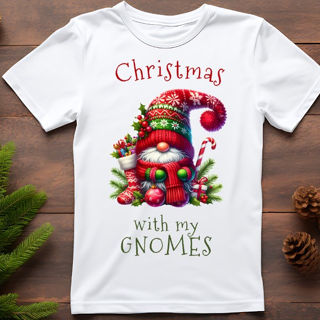 T-shirt Noël drôle avec mes Gnomes vacances (Créateur téléchargé)