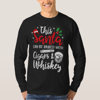 T-shirt Noël Drôle Ce Père Noël Peut Être Briqué Avec Ciga