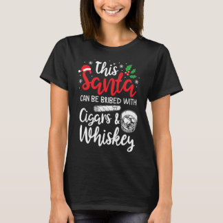 T-shirt Noël Drôle Ce Père Noël Peut Être Briqué Avec Ciga