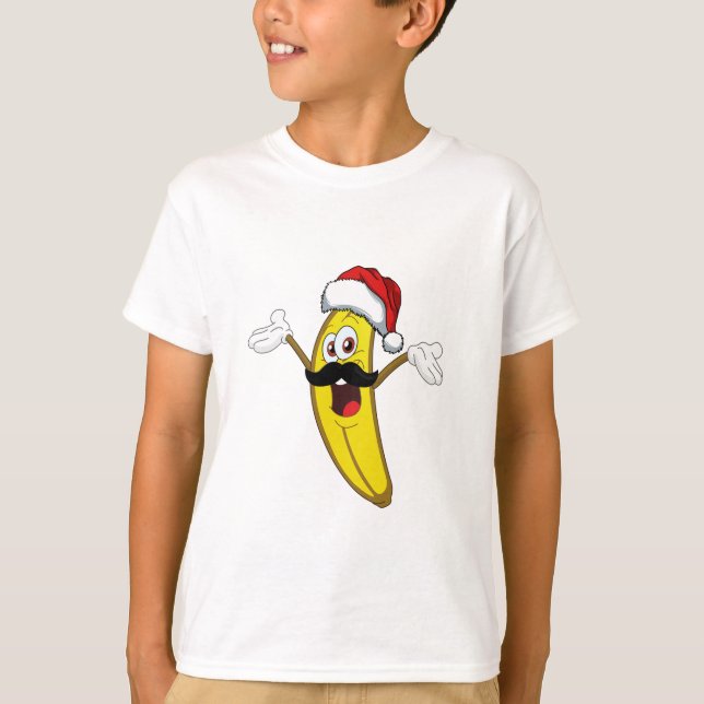 T-shirt Noël drôle de banane (Devant)