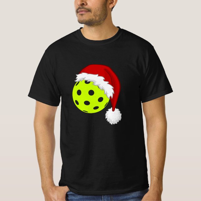 T-shirt Noël drôle de Pickleball (Devant)