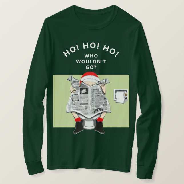 T-shirt Noël drôle de vacances (Design devant)