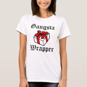 T-shirt Noël drôle d'emballage de Gangsta