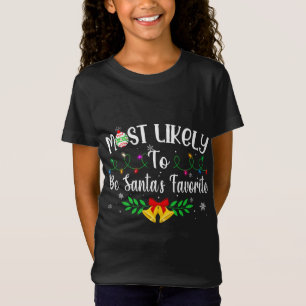 T-Shirt Noël Drôle Les Plus Susceptibles D'Être Père Noël