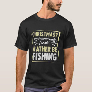 T-shirt Noël drôle Noël Noël Noël Pêche Poisson Truite Bas