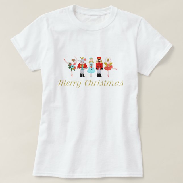 T-shirt Noël du Ballet de Nutcracker (Design devant)