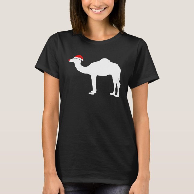 T-shirt Noël du Camel Santa Hat (Devant)