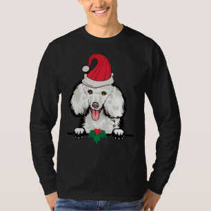 T-shirt Noël du chien de caniche