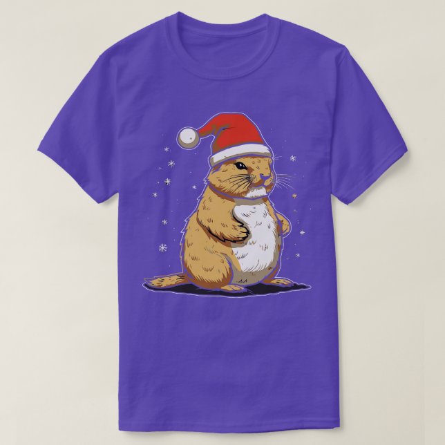 T-shirt Noël du chien des Prairies (Design devant)
