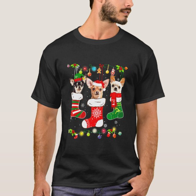 T-shirt Noël du Chihuahua (Devant)