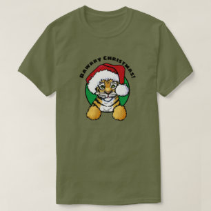 T-shirt Noël du club de tigres KiniArt