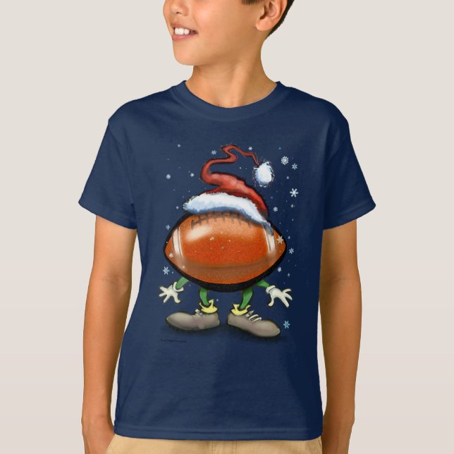 T-shirt Noël du football (Devant)