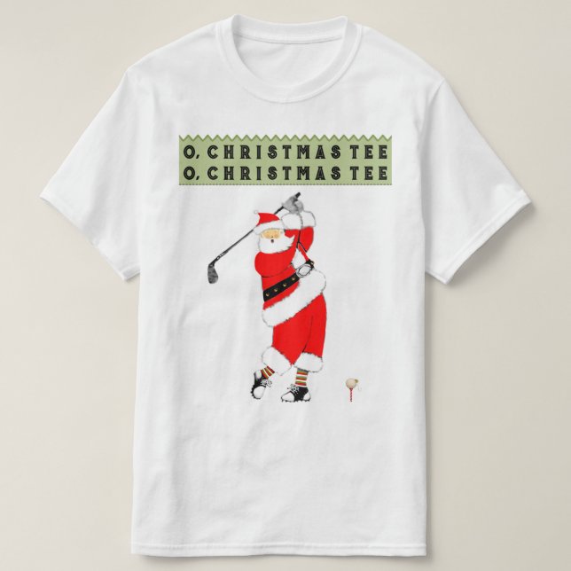 T-shirt Noël du golf (Design devant)