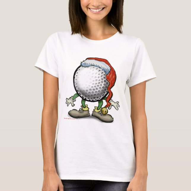 T-shirt Noël du golf (Devant)