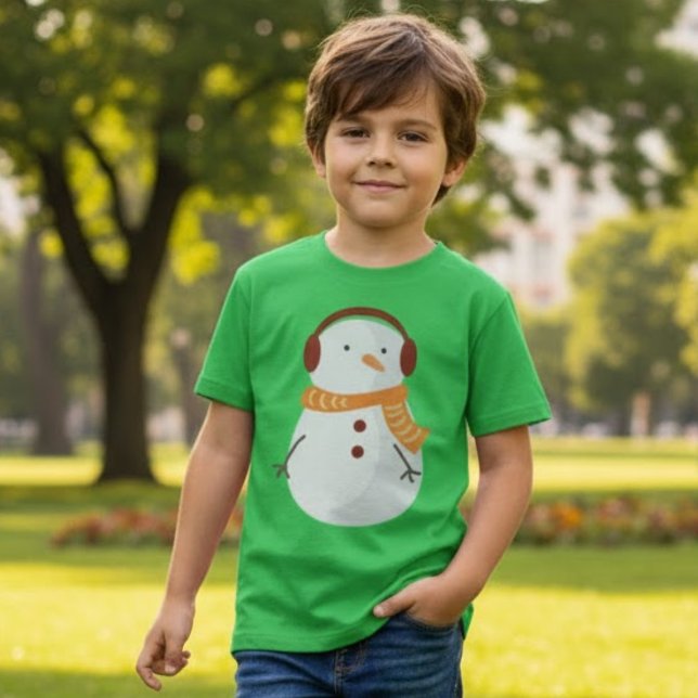 T-shirt Noël du mignon Snowman (Créateur téléchargé)