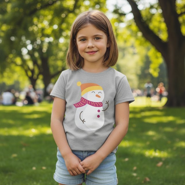 T-shirt Noël du mignon Snowman (Créateur téléchargé)